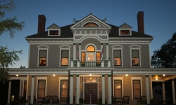 The Dayton House at night